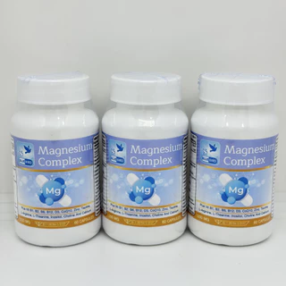 แมกนีเซียม คอมเพล็กซ์ Magnesium Complex ตรา บลูเบิร์ด ขนาด 1200 มิลลิกรัม 60 แคปซูล