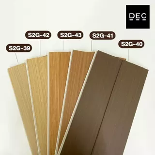 ไม้ระแนงเทียม WPC ลอนเรียบร่องตื้น 100/200ซม. Wall Panel กรุผนัง กันชื้น กันปลวก (ยกลัง12แผ่น)