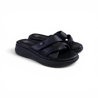Thames(เทมส์) รองเท้าแตะเพื่อสุขภาพผู้หญิง สายคาดไขว้นุ่มพิเศษ สูง 1 นิ้ว Shoes-SB21004