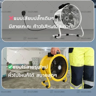 SUZUME พัดลมตั้งพื้น โลหะ 10-20 นิ้ว ปรับความเร็ว 4/12 ระดับ เหมาะสำหรับบ้าน ร้านค้า โกดัง โรงงาน แข็งแรง การันตี 1 ปี