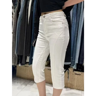 กางเกงยีนส์ capri pants ผ้ายืด - 62056 TAG FSY 🇰🇷
