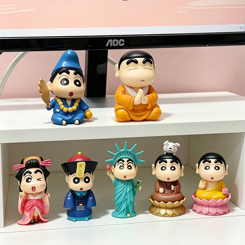 พร้อมส่ง🚀โมเดลฟิกเกอร์ เครยอนชินจัง ตุ๊กตาชินจัง พระชินจัง ของวางโต๊ะชินจัง เหมาะกับของขวัญ สําหรับตกแต่งบ้าน รถยนต์