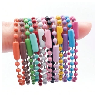 โซ่ไข่ปลา พวงกุญแจไข่ปลา คละสี/แยกสี ยาว 10 cm. (แพ็ค 12 ชิ้น) โซ่สีพาสเทล สำหรับห้อยตุ๊กตา งาน DIY โซ่สีพาสเทล