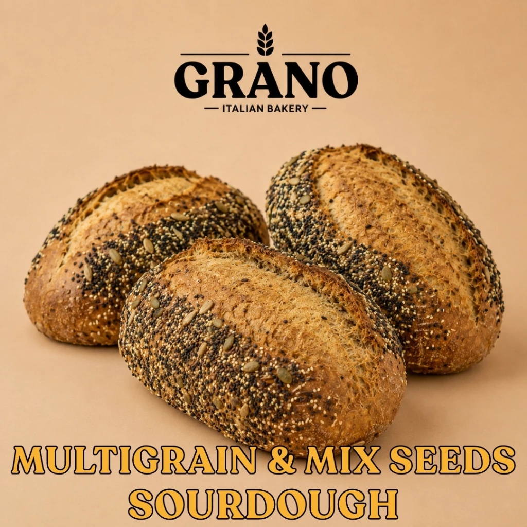 GRANO Sourdough Multigrain & Mixed Seeds Bread Loaf | ขนมปังซาวโดว์มัลติเกรนและเมล็ดธัญพืชจาก GRANO Italian Bakery