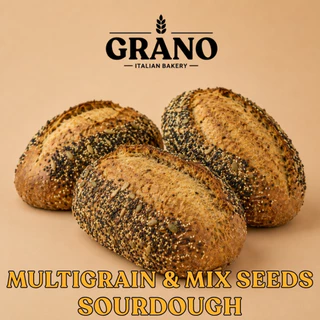 GRANO Sourdough Multigrain & Mixed Seeds Bread Loaf | ขนมปังซาวโดว์มัลติเกรนและเมล็ดธัญพืชจาก GRANO Italian Bakery