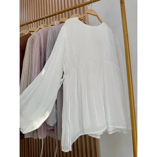 เสื้อ JD shimmer แขนบอลลูน ผ้าใส่สบาย