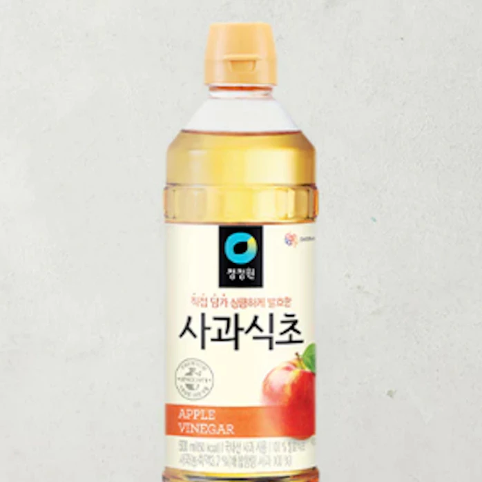 apple cider vinegar น้ำส้มสายชู หมักแอปเปิ้ล 500ml แดซัง ซองจองวอน DaeSang Chung Jung One 청정원 사과식초