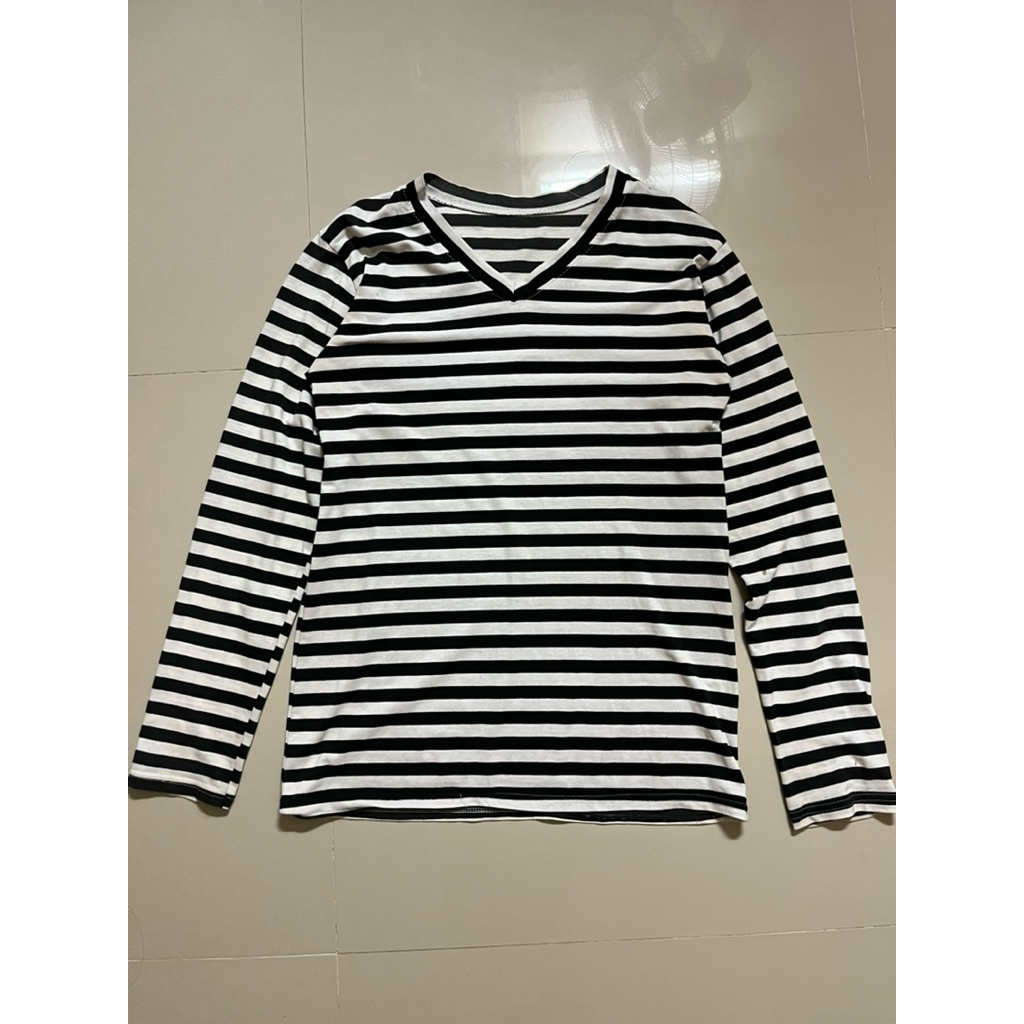 เสื้อลายทางแขนยาว มือสอง ใส่สบายทุกวัน