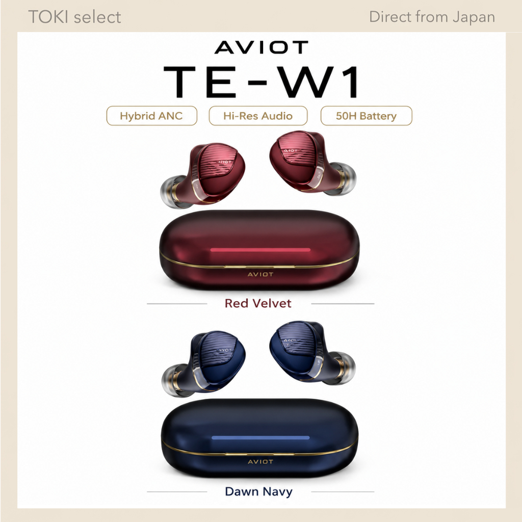 AVIOT TE-W1 Wireless Noise Cancelling Earbuds Hi-Res Bluetooth 5.3 Multipoint IPX4