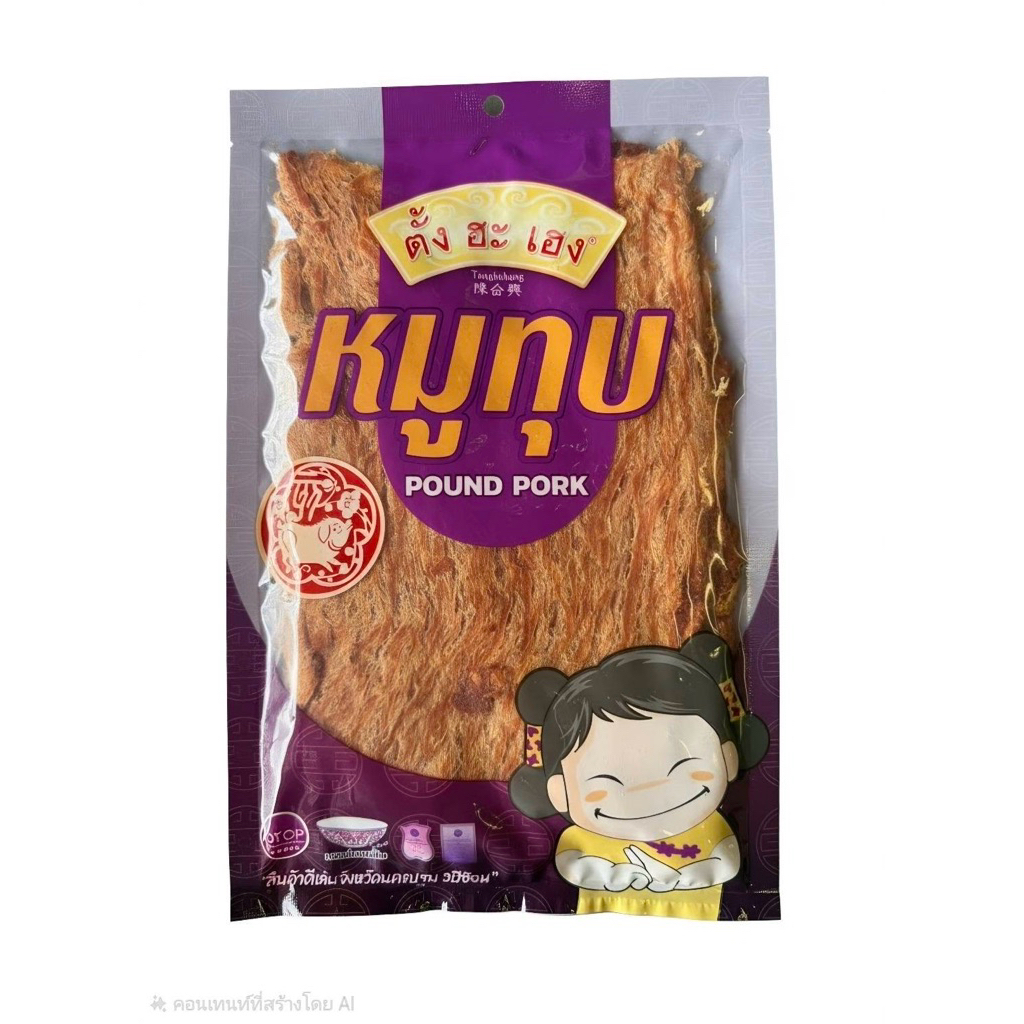 หมูทุบตั้งฮะเฮง  ขนาด 200 กรัม