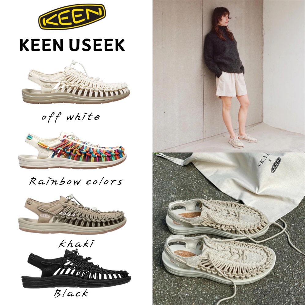 🔥ของแท้ KEEN UNEEK CANVAS (NATURAL/BIRCH + TIE DYE + x SKALL) รองเท้าคีน