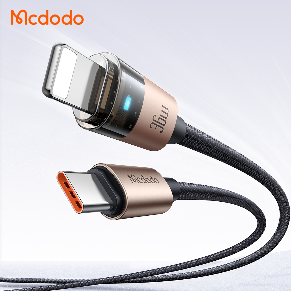 🔌 Mcdodo สาย USB-C to 8 Pin 36W มีไฟแสดงสถานะชาร์จ