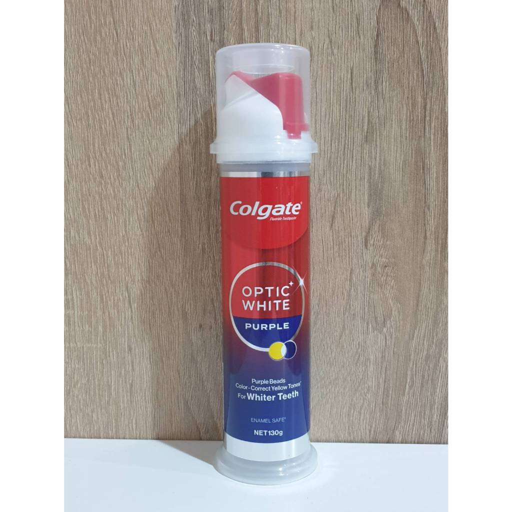 Colgate Optic White Purple Beads Pump 130g