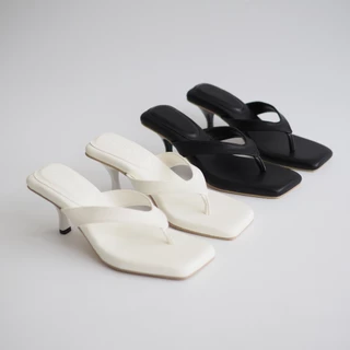 PICHA SHOES ส้นสูง 3 นิ้วที่ไม่อยากถอด 🤍 พื้นนุ่มพิเศษ เดินสบาย ใส่ได้ตั้งแต่เช้าจนเย็น แมตช์ง่ายทั้งสีดำและสีครีม