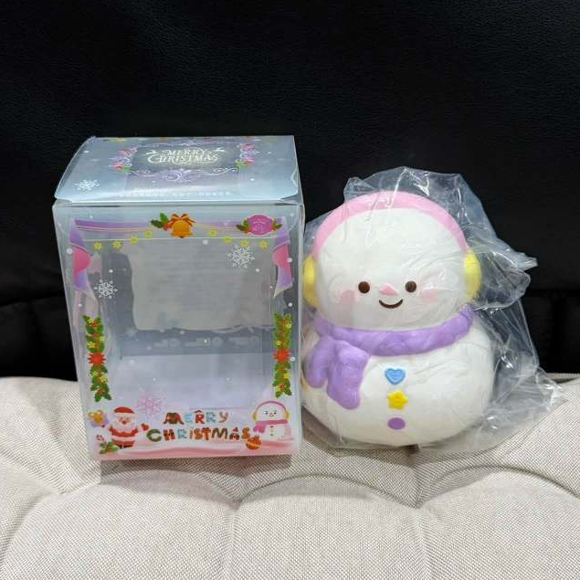 (ของแท้/มือ1) Lisa Winter Snowman Squishy สกุชชี่ลิซ่า วินเทอร์สโนว์แมน นุ่ม สโลว์
