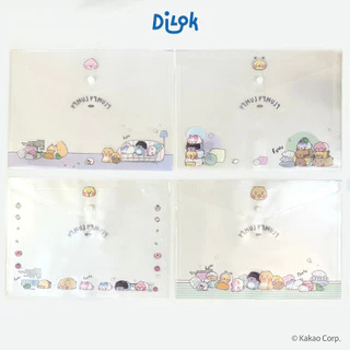 KAKAO FRIENDS แฟ้มกระดุม A4 ลายน่ารัก| แฟ้มใส่เอกสาร