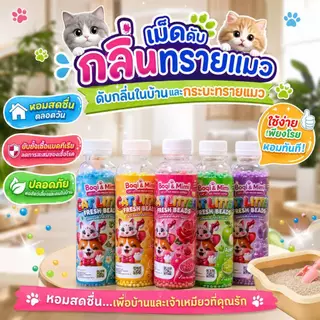 Boqi Factory 🔥ที่ดับกลิ่นอึแมว 🔥ที่ดับกลิ่นฉี่แมว ที่ระงับกลิ่น🔥 เพียงโรยใส่กะบะทรายแมวกลิ่นจะค่อยๆหาย SDHS33