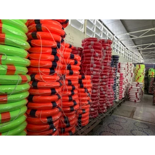 ห่วงโฟมชูชีพขนาด24 นิ้ว สีส้มคาดสีน้ำเงิน ผลิตจากวัสดุอย่างดี เนื้อผ้าไม่ซับน้ำป้องกันเชื้อราโฟมฉีดขึ้นรูปหุ้มด้วยผ้าหนา