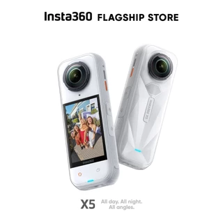 INSTA360 X5 กล้องแอคชั่น ถ่ายวิดีโอ 8K กันน้ำลึก 15m Sensor 1/1.28" ถ่ายรูป 72mp USB-C กล้อง 360 Action Camera