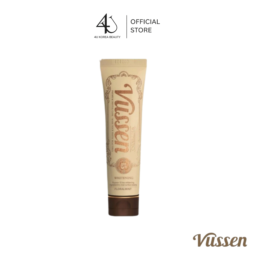 Vussen New 15 Teeth Whitening Paste 80g ยาสีฟัน