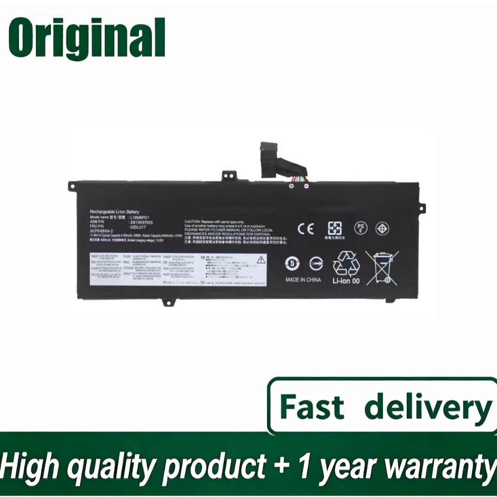L18C6PD1 Battery For Lenovo Thinkpad X13 Gen 1 X390 X395 TP00106A 20NL000HIU 20Q0000KRT L18M6PD1 L18