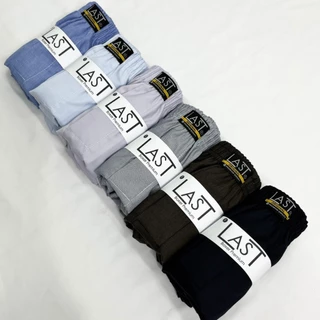 กางเกง Boxer ผ้าเชิ๊ตสีพื้น เซ็ต 4 ตัว มี 4 โทนให้เลือก (คละสี เลือกโทน)