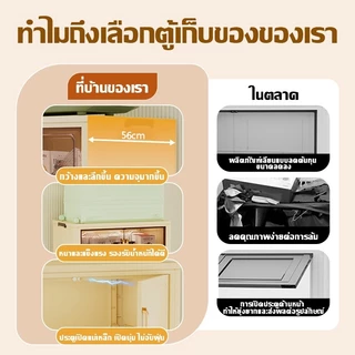 DUDUMALL ตู้เก็บของ ตู้อเนกประสงค์ ตู้วางของมีหลายชั้น ความจุสูง ตู้เสื้อผ้าที่มีล้อสามารถพับเก็บได้ กล่องเก็บของ