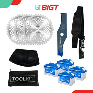 ใบวงเดือน+ใบปังตอ+ใบตัดเอ็น เครื่องตัดหญ้าแบต 42Vทรงน้ำมัน New Inner-Rotor(BLDC) ไร้แปรงถ่าน เครื่องตัดหญ้า เครื่องตัดหญ