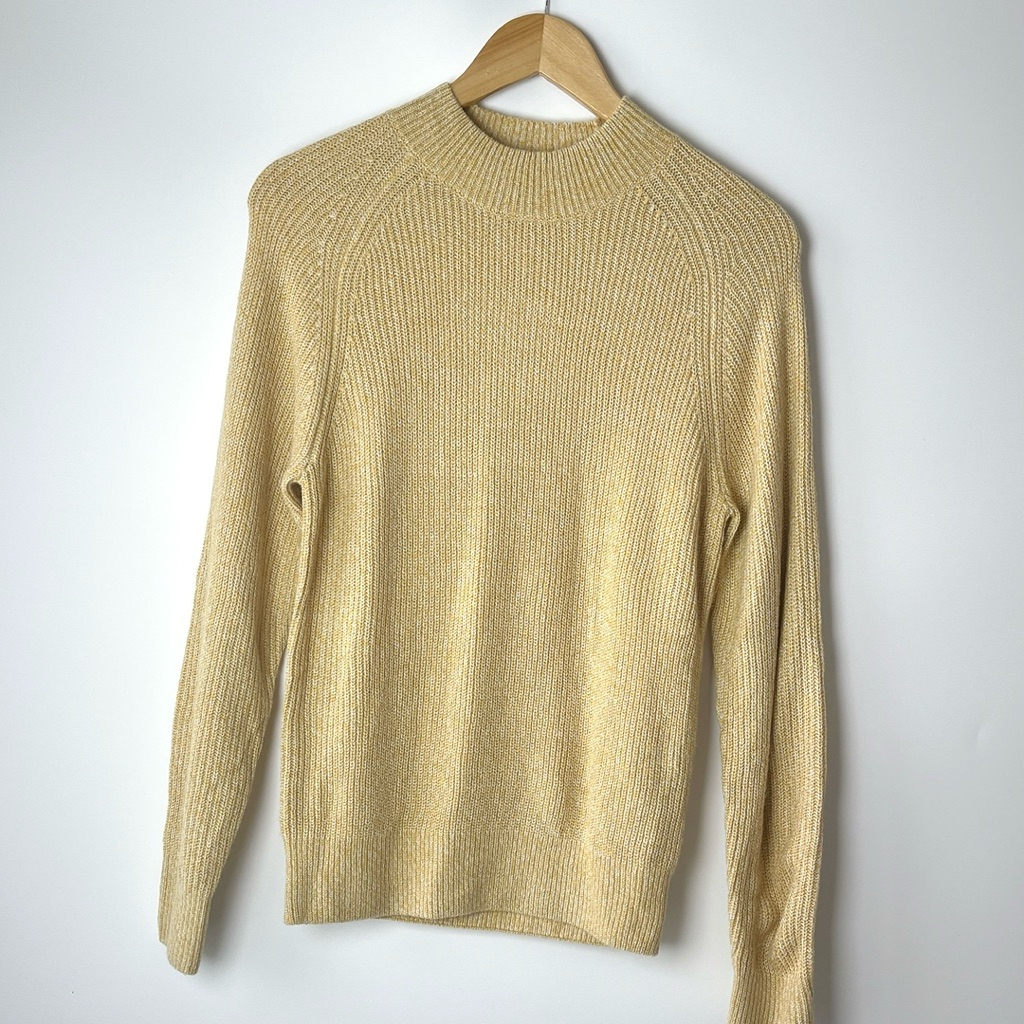 Uniqlo Washable Milano Ribbed Crew Neck Sweater