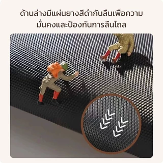 VELOREE พรมดักฝุ่น pvc พรมดักฝุ่นหน้าบ้าน พรมเช็ดเท้าหน้าบ้าน welcome กันลื่น ซักได้ ขนาดใหญ่ 40*120ซม