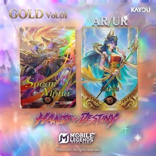 การ์ดสะสม ระดับARและUR Mobile Legends: Bang Bang ซีรีส์แรก Vol.01 Hand of Destiny ลิขสิทธิ์แท้จาก Kayou