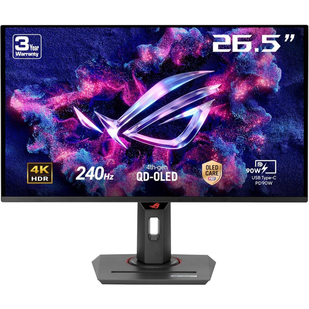 ASUS ROG Strix XG27UQDMS 27” 4K Tendem 4th Gen QD-OLED Gaming Monitor - 240Hz, 0.03ms, 99% DCI-P3, T