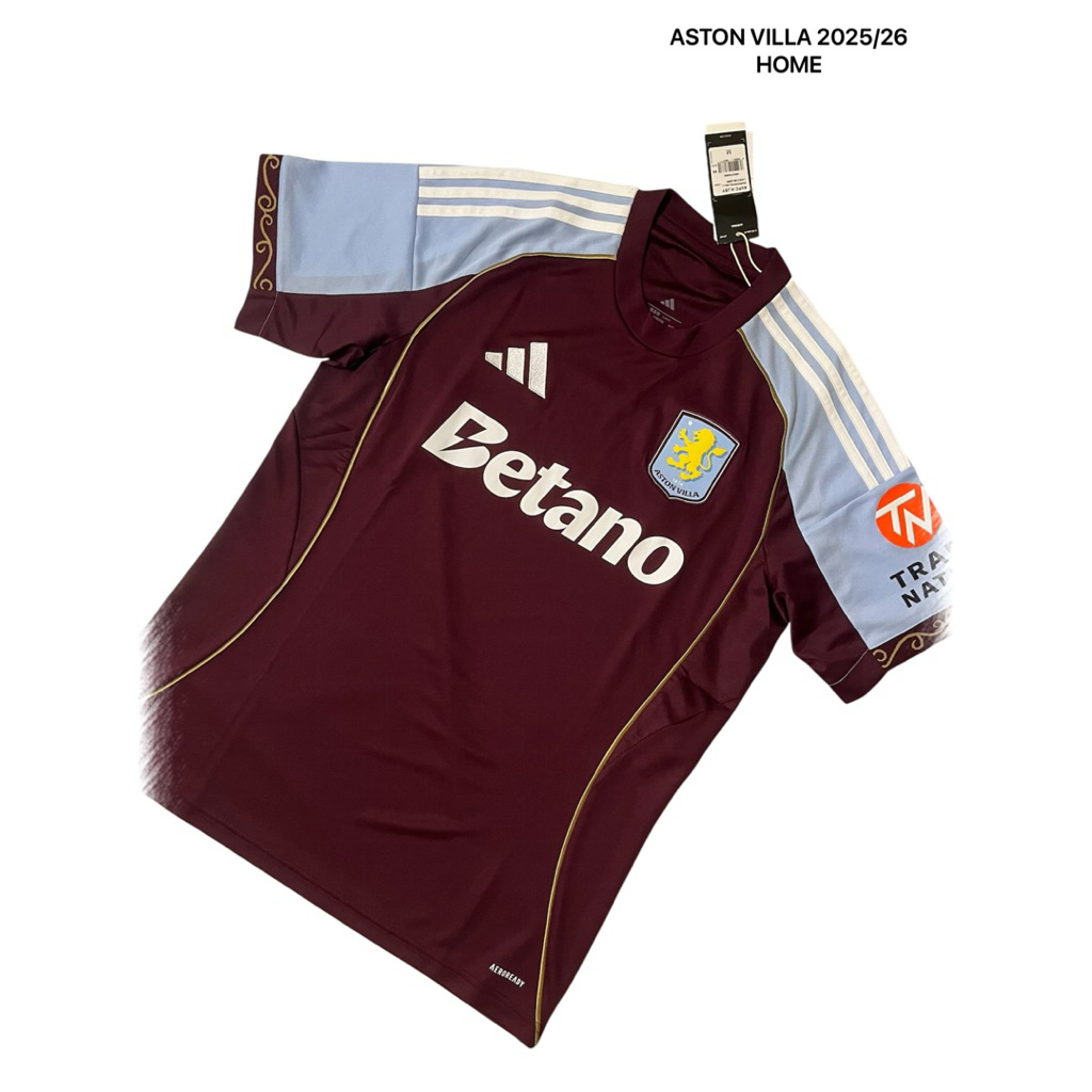 เสื้อทีมฟุตบอล ASTON VILLA ชุด HOME ปี 25/26 เกรดแฟนบอล