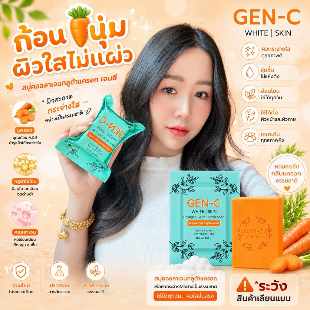 สบู่เจนซีราคา5ก้อน ลดสิว ผิวใส