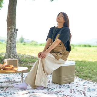 MOBI GARDEN กล่องเก็บความเย็นอุณหภูมิต่ำสุด มีล้อ+ดึงพกพา เก็บน้ำแข็งได้นาน ใช้ขายของกลางแจ้ง แคมป์ปิ้ง ปิกนิก รถยนต์
