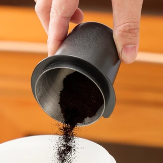 พร้อมสต็อก Dosing Cup ถ้วยโดสกาแฟ สแตนเลส 304 51mm 58mm กระบอกรองผงกาแฟ สีเงิน