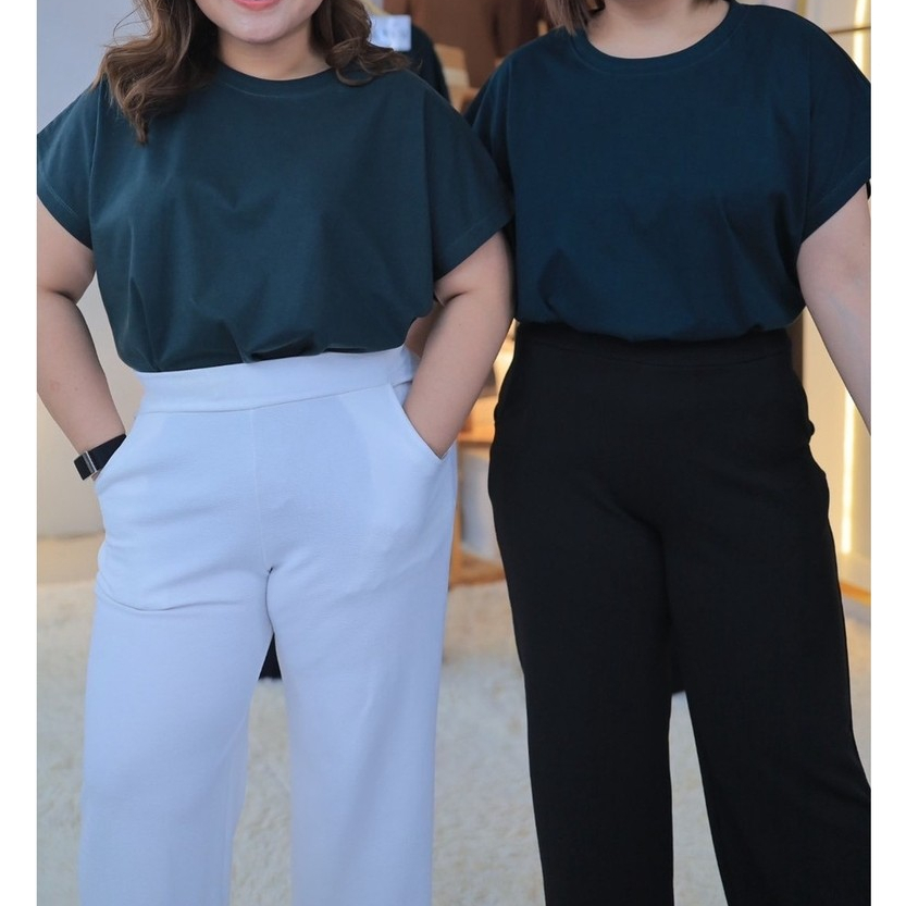 10258 เสื้อคอกลมแขนล้ำ สีพื้น ผ้าคอตตอน (ข29)