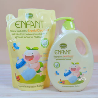 Enfant อองฟองต์ น้ำยาล้างขวดนม ผลิตภัณฑ์ทำความสะอาดจุกนมและขวดนมสูตร Organic Tea Tree Oil