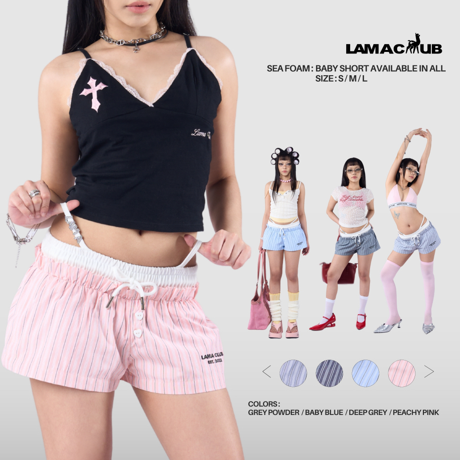 Sea foam baby shorts กางเกงขาสั้นทรง Baby Shorts (SIZE S-L)