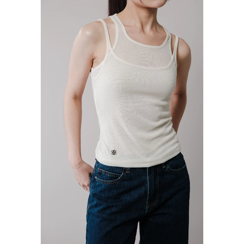 Debbie layer top เสื้อกล้ามแบบเลเยอร์ เนื้อผ้าคอตตอน basicselected
