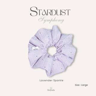 Belynda ♥ Scrunchies ♥ Stardust Symphony ยางรัดผมโดนัท ประดับเพชรแฟชั่น หรูหรา วิ๊บๆวับๆ
