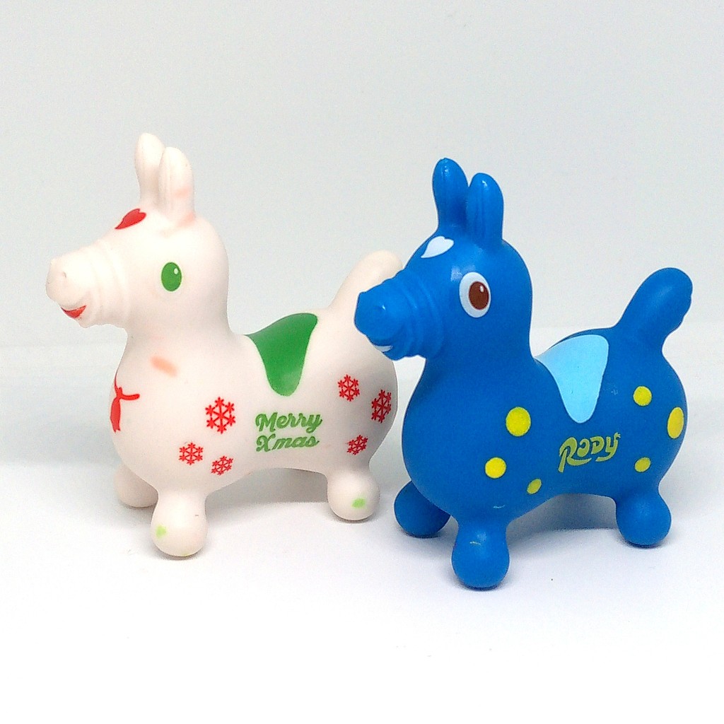 [มือสอง][มีรอย]โมเดลจิ๋วม้าเด้งดึ๋ง Rody (Rody Mascot) 2 ชิ้น
