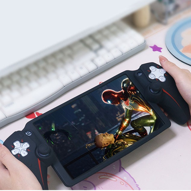 เคสซิลิโคน PS5 Portal ซิลิโคน Spiderman แบบพกพาเคสป้องกันการหล่นป้องกันการตกกระแทก
