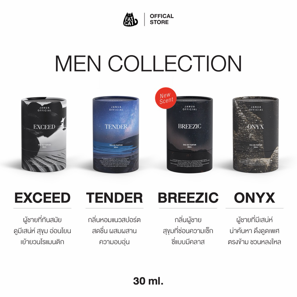 JANUA MEN COLLECTION - น้ำหอมแจนยัวร์คอลเลคชั่นผู้ชาย 30ml.