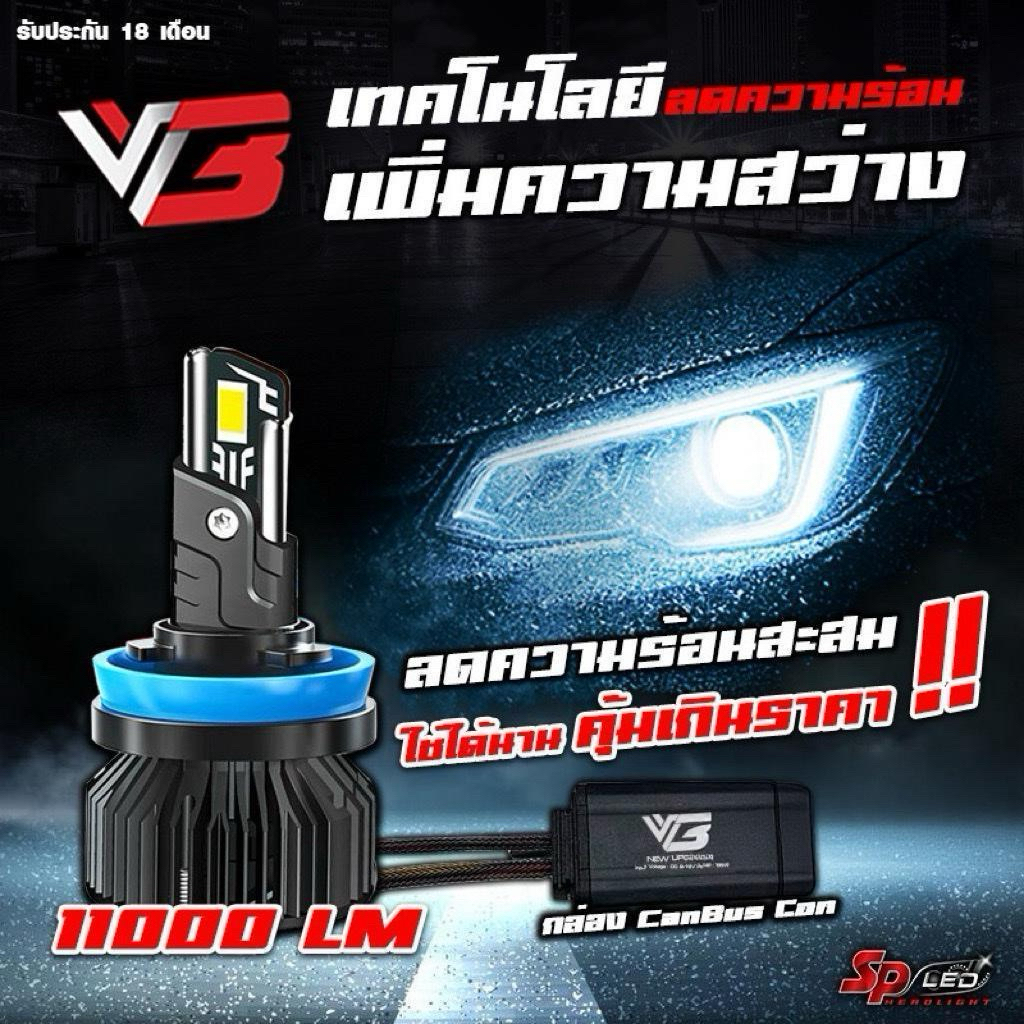 ไฟหน้ารถยนต์ SP-LED รุ่น NEW V.3 (ขั้ว H4, H11, H7, HB3(9005), HB4(9006), HIR2(9012))