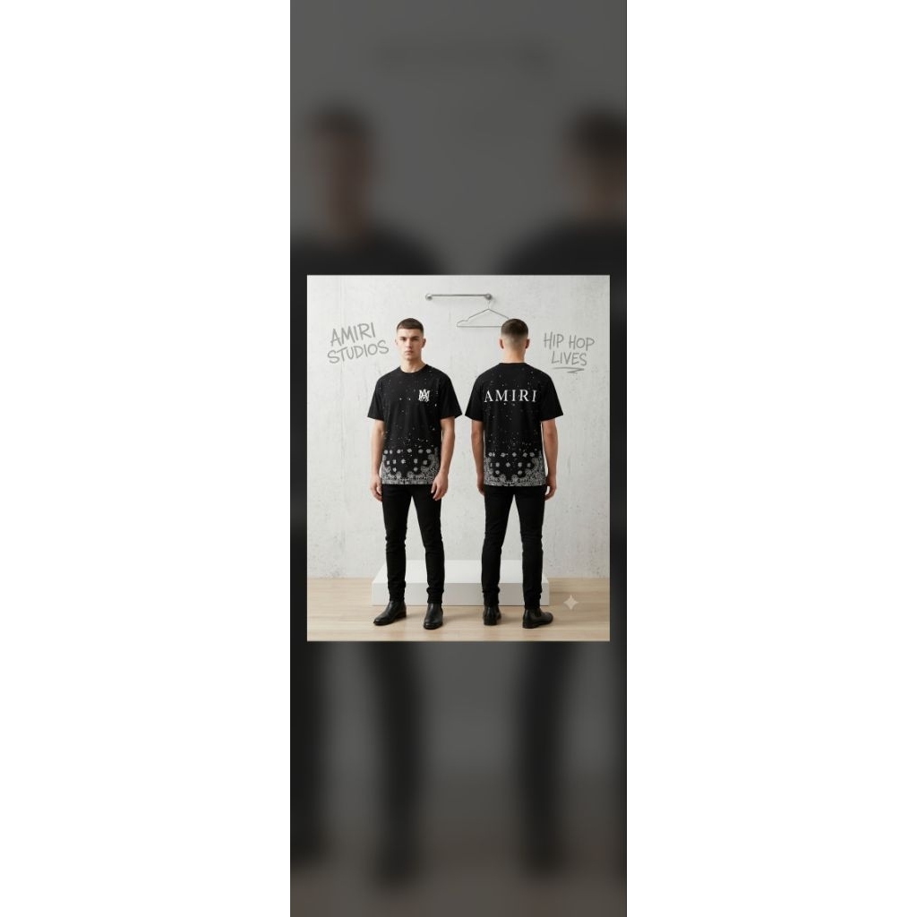 เสื้อยืด Amiri cottonpremium100% พร้อมส่ง
