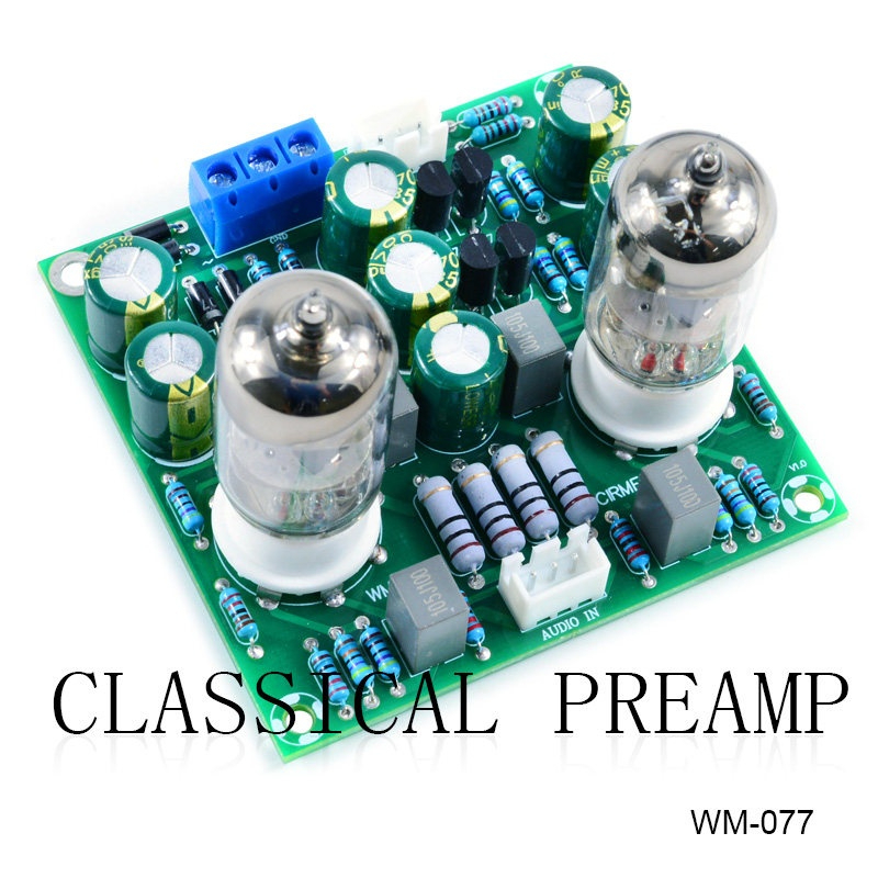 แอมป์หูฟังพรีแอมป์ท่อ Hi-Fi 6J1 6J2 กำลังคู่