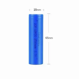ถ่านชาร์จ18650แท้ Li-ion 3.7V 1500mAh ยี่ห้อ Doublepow