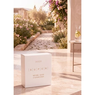 Shimona Super Natural Cover Sun Protect แป้งพัฟผสมครีมรองพื้น กันแดด