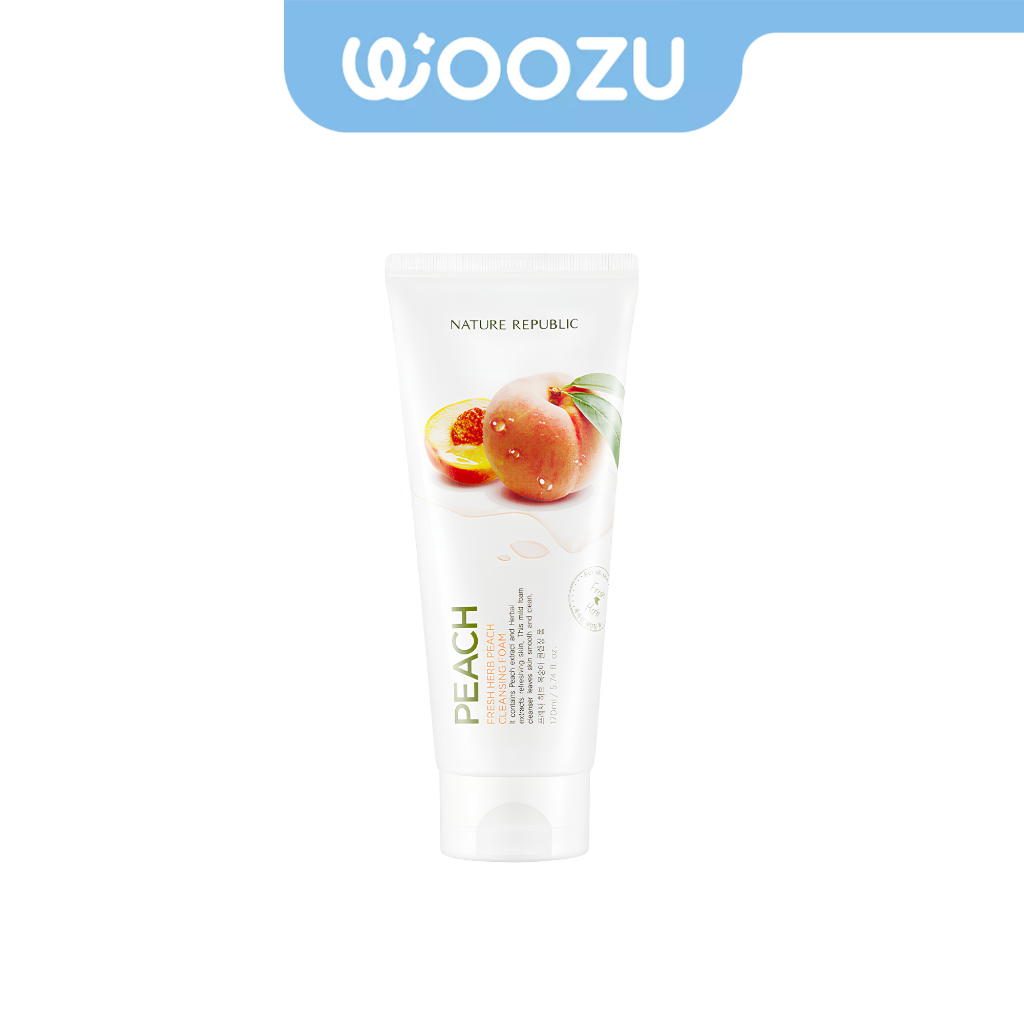 NATURE REPUBLIC Fresh Herb Peach Cleansing Foam 170ml